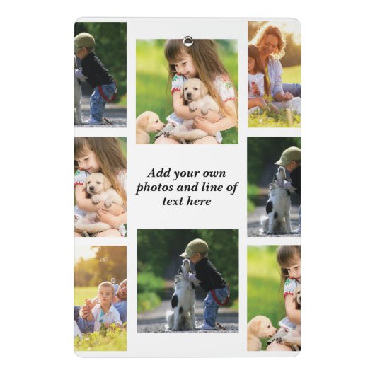 Maak uw eigen fotocollage en tekst mini klembord (Achterkant)