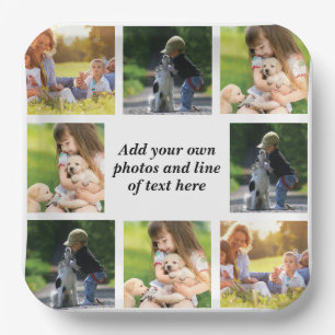 Maak uw eigen fotocollage en tekst papieren bordje