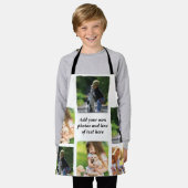 Maak uw eigen fotocollage en tekst schort (Gedragen)