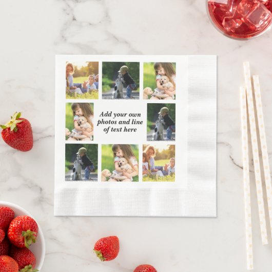 Maak uw eigen fotocollage en tekst servet (Insitu)