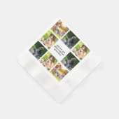 Maak uw eigen fotocollage en tekst servet (Hoek)