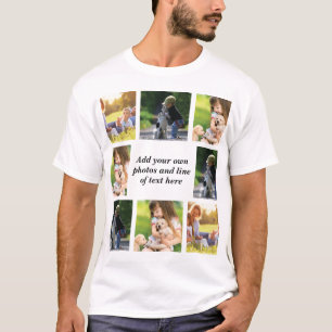 Maak uw eigen fotocollage en tekst t-shirt
