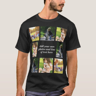 Maak uw eigen fotocollage en tekst t-shirt