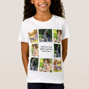 Maak uw eigen fotocollage en tekst t-shirt