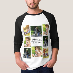 Maak uw eigen fotocollage en tekst t-shirt