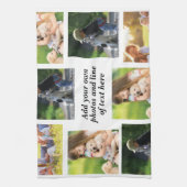 Maak uw eigen fotocollage en tekst theedoek (Verticaal)