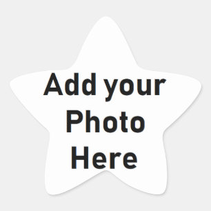 Maak uw eigen Gepersonaliseerd Star Shaped Sticker