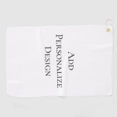 Maak uw eigen gepersonaliseerde aangepaste golfhanddoek (Horizontaal)