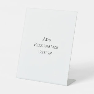 Maak Uw Eigen Gepersonaliseerde Aangepaste Reclamebord Met Voetstuk
