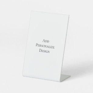 Maak Uw Eigen Gepersonaliseerde Aangepaste Reclamebord Met Voetstuk