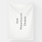 Maak uw eigen gepersonaliseerde aangepaste spandoek (Verticaal)