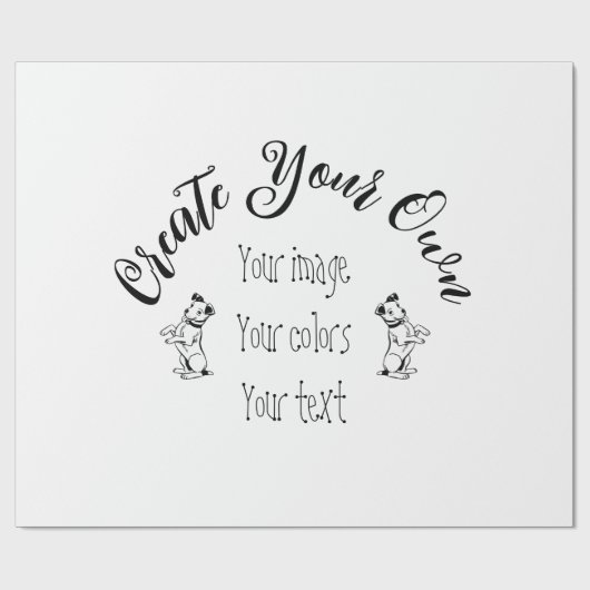 Maak Uw Eigen Gepersonaliseerde Cadeaupapier (Vlak)