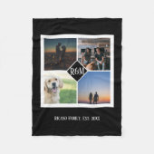 Maak uw eigen gepersonaliseerde Monogram Custom 4  Fleece Deken (Voorkant)