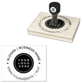 Maak uw eigen grote bedrijf Logo Rubberstempel (Gestempeld)