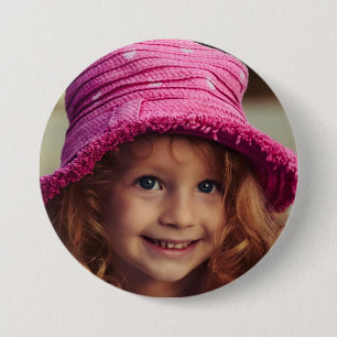 MAAK UW EIGEN GROTE FOTOKNOP RONDE BUTTON 7,6 CM