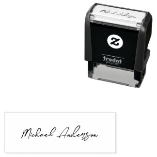 Maak Uw Eigen Handtekening Op Maat Gepersonaliseer Zelfinktende Stempel