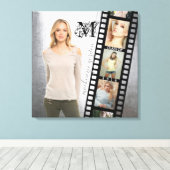 Maak uw eigen Hogere Klasse van het Portret Collag Canvas Afdruk (Insitu (Houten vloer))