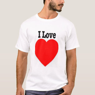 Maak uw eigen I Love-design (Heart) T-shirt