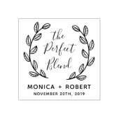 Maak uw eigen ideale botanische bruiloft 	rubberstempel (Afrduk)