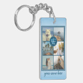 Maak uw eigen Installagram Grid Summer Photo Colla Sleutelhanger (Voorkant Links)