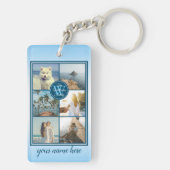 Maak uw eigen Installagram Grid Summer Photo Colla Sleutelhanger (achterkant)