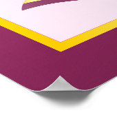 Maak uw eigen jas van wapenroze goudparels poster (Hoek)