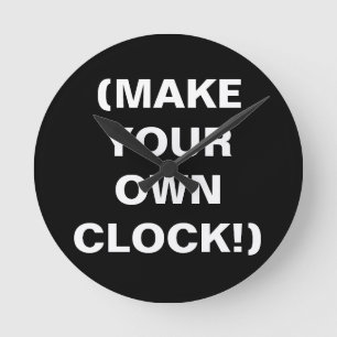 Maak Uw Eigen Klok van de Muur (voeg tekst, pics,
