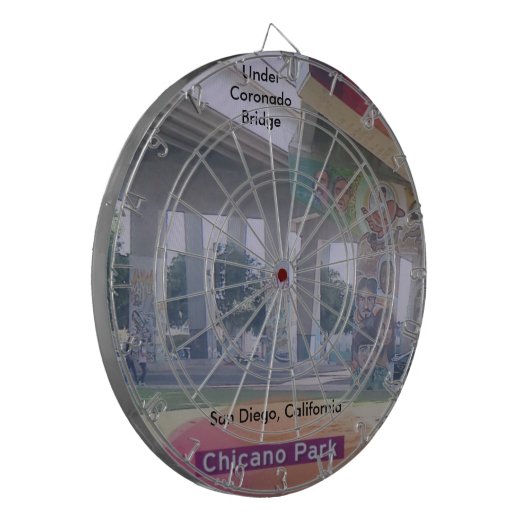 Maak uw eigen kunstbord dartbord (Voorkant Links)