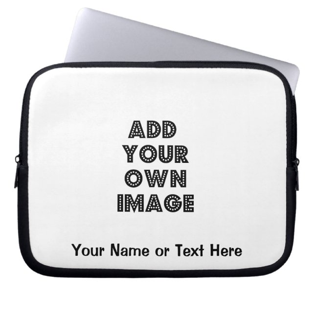 Maak uw eigen laptophoes laptop sleeve (Voorkant)