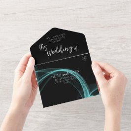 Maak Uw Eigen Lint van de Hulsrook All In One Uitnodiging