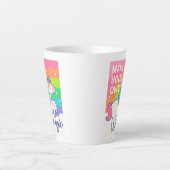 Maak uw eigen Magie | Cute Unicorn Latte Mok (Voorkant)