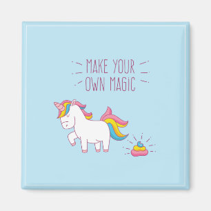 Maak uw eigen Magische Unicorn Poop Magnet Magneet