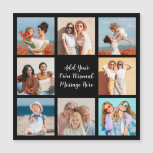 Maak uw eigen magnetische kaart met 8 foto's colla