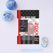 Maak uw eigen met 3 afbeeldingen en 9 tekstregels flyer (Enkel)