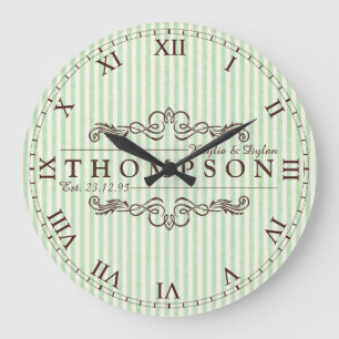 Maak uw eigen monogram met Chocolade Mint Jubileum Grote Klok