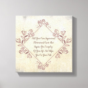 Maak uw eigen Motivatie offerte op maat Canvas Afdruk