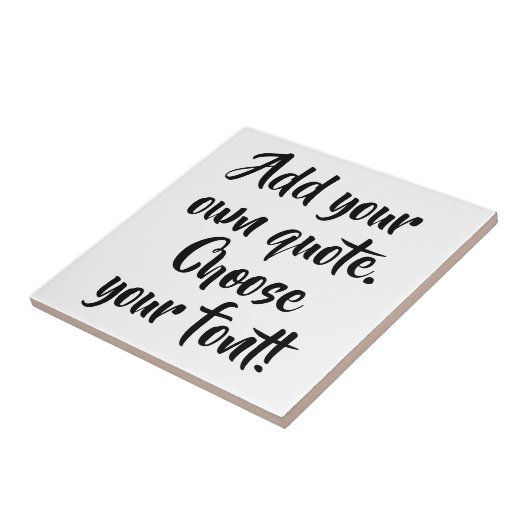 Maak uw eigen offerte gepersonaliseerd tegeltje (Zijkant)