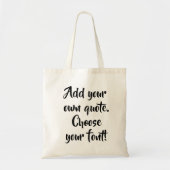 Maak uw eigen offerte gepersonaliseerd tote bag (Voorkant)