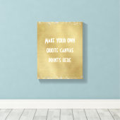 Maak uw eigen offerte of woorden canvas afdruk (Insitu (Houten vloer))