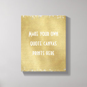 Maak uw eigen offerte of woorden canvas afdruk