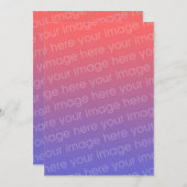 Maak uw eigen ontwerpuitnodigingen kaart (Voorkant / Achterkant)