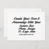 Maak uw eigen op maat gemaakte Save The Date kaart (Voorkant / Achterkant)