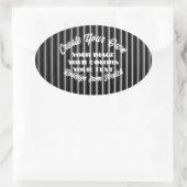 Maak Uw Eigen Ovale Sticker (Tas)