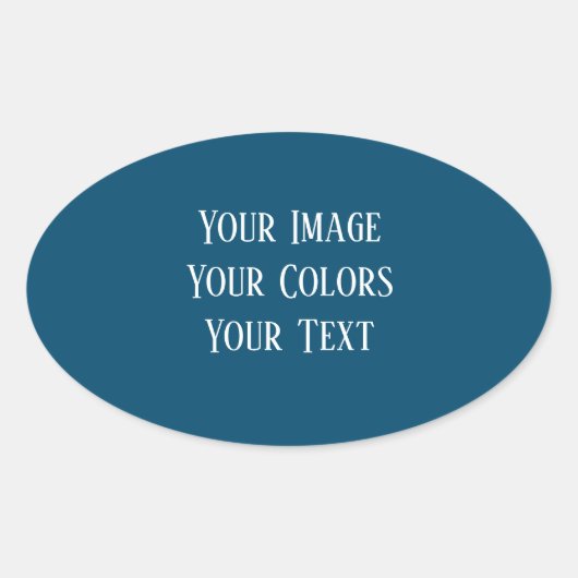 Maak uw eigen ovale sticker (Voorkant)