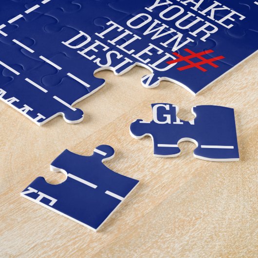 Maak uw eigen patroon in één stap gemakkelijk met  legpuzzel (Zijkant)