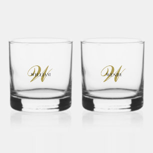Maak Uw Eigen Persoonlijke Toevoegen Initialen, Na Whisky Glas