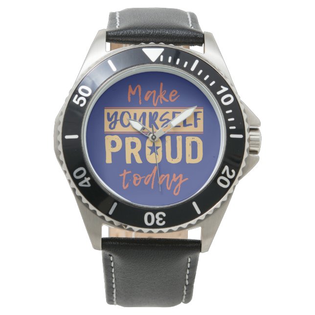 "Maak uw eigen proefhorloges" Horloge (Voorkant)
