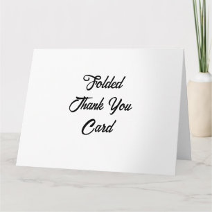 Maak Uw Eigen Promotie 8.5" x 11" Vouw Bedankkaart