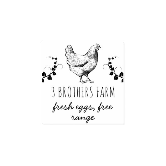 Maak uw eigen Rustige Boerderij van de Eierstempel Rubberstempel (Afrduk)