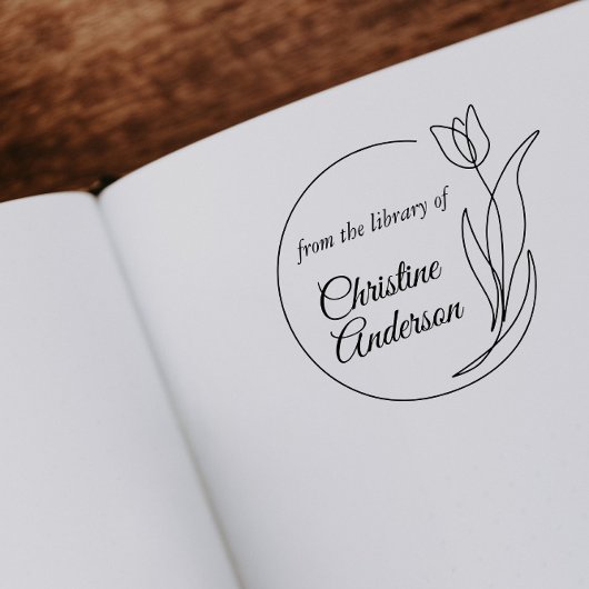 Maak uw eigen slag van de bibliotheek van zelf-ink zelfinktende stempel